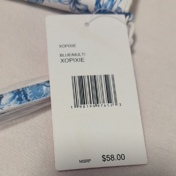 Betsey Johnson Blue Floral Wristlet Clutch - Picture 5 of 11